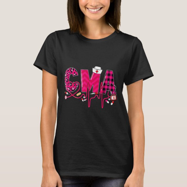 Cma Medical Istant Valentines Day Nursing Valen  T-Shirt (Front)
