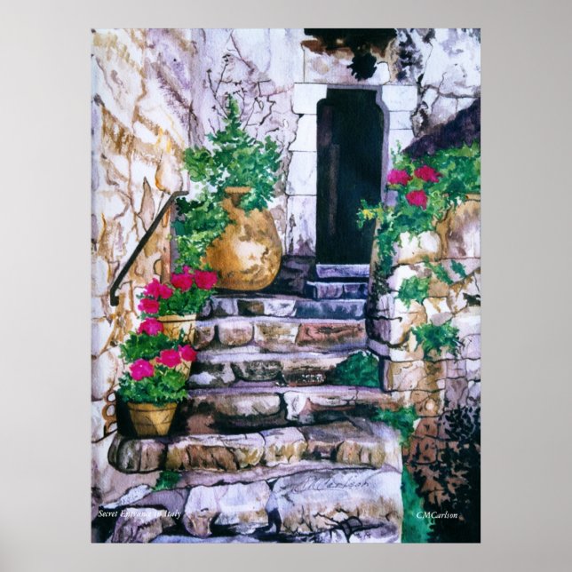 CMCarlson Secret Entrance in Italy Poster (Front)