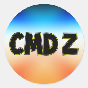 CMD Z 3 RING BINDER CLASSIC ROUND STICKER