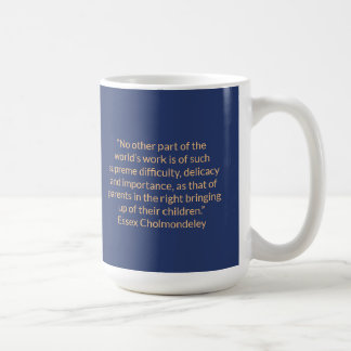 CMEC Coffee Mug - 15-oz, navy with peach