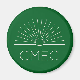 CMEC Fridge Magnet - green with white logo