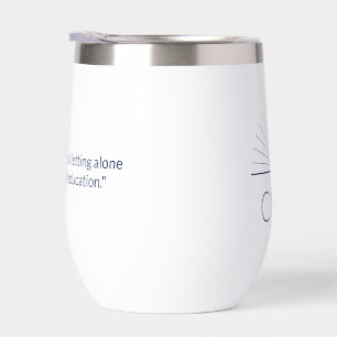 CMEC Insulated Tumbler - short, navy logo