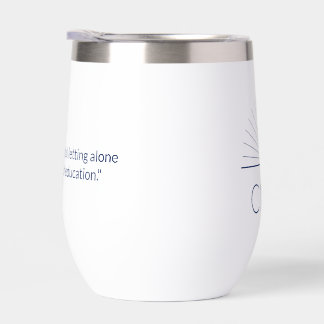 CMEC Insulated Tumbler - short, navy logo