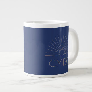 CMEC Jumbo Coffee Mug - 20 oz, navy with grey