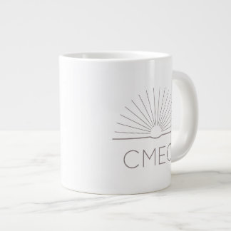 CMEC Jumbo Coffee Mug - 20 oz, white with grey