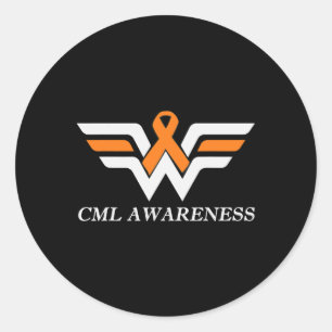 Cml Warrior I'm Fine Chronic Myeloid Leukaemia Awa Classic Round Sticker
