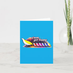 Cmon Get Happy - Vintage Retro Card