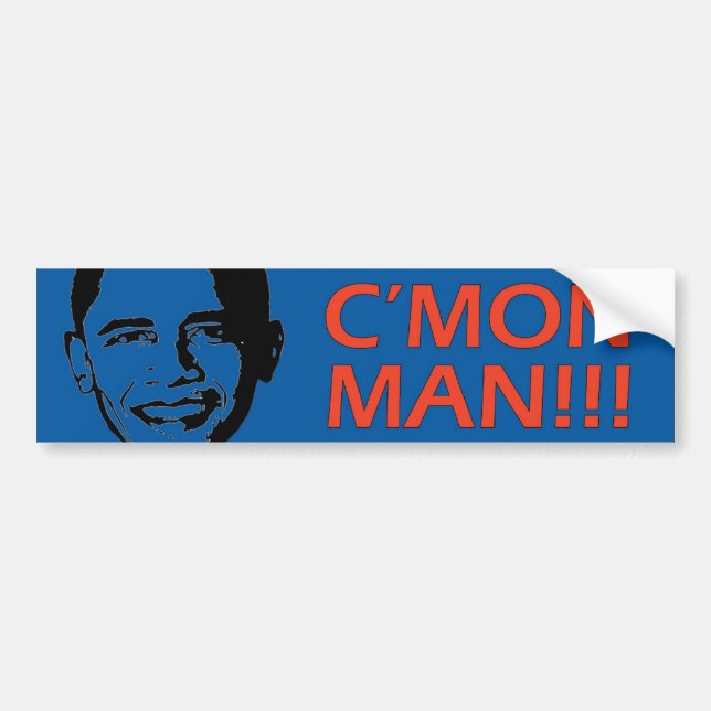 C'Mon Man!!  Bumper Sticker (Front)