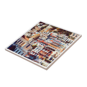 CMP009 POSITANO,  AMALFI COAST, Italy, Ceramic Tile