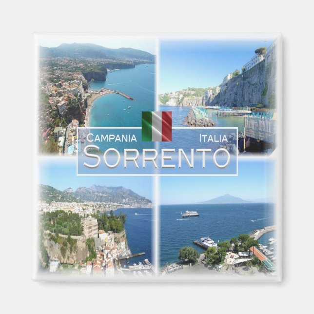 CMP017 SORRENTO, Campania, Italy, Fridge Magnet (Front)