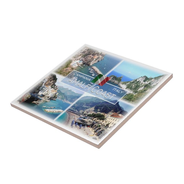 CMP026 AMALFI COAST, Campania, Italy, Ceramic Tile (Side)