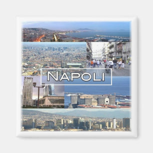 CMP029 NAPOLI, VESUVIO, Campania Italy, Fridge Magnet
