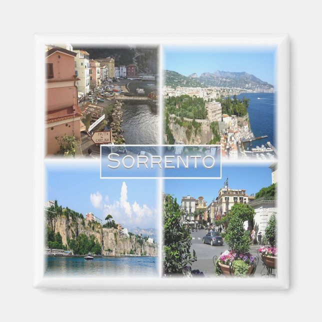 CMP032 SORRENTO, AMALFI COAST, Italy, Fridge Magnet (Front)