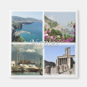 CMP035 NAPLES, Amalfi, Sorrento, Pompeii, Fridge Magnet