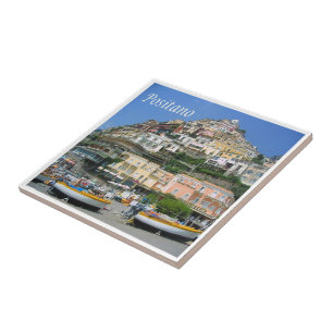 CMP041 POSITANO, AMALFI COAST, Italy, Ceramic Tile