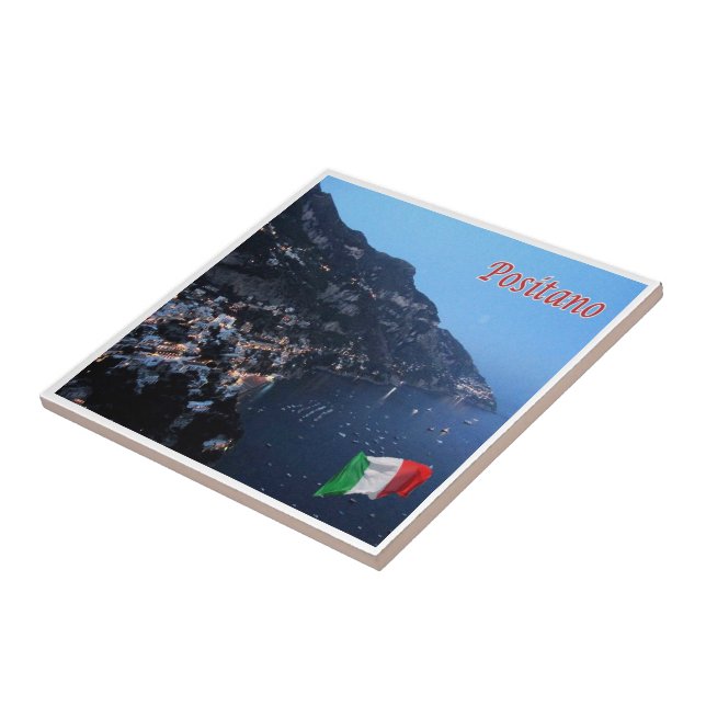 CMP047 POSITANO, AMALFI COAST, Italy, Ceramic Tile (Side)