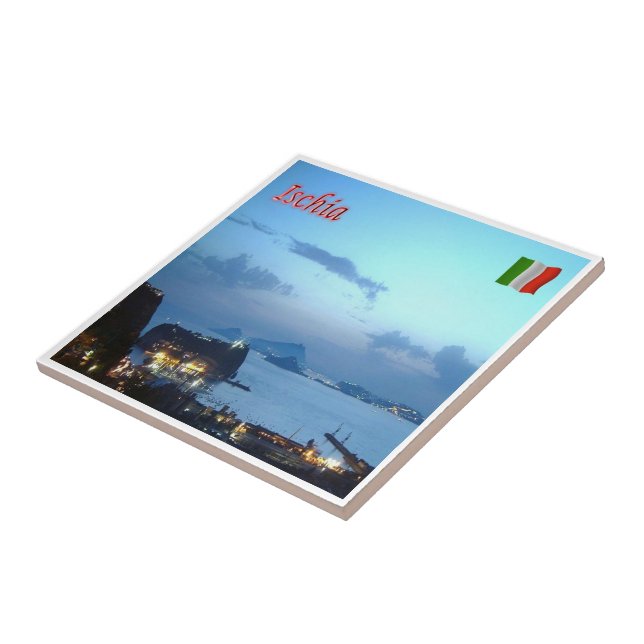 CMP056 ISCHIA, Campania, Italy, Ceramic Tile (Side)