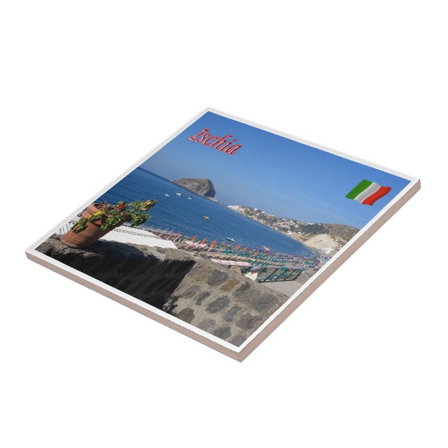 CMP063 ISCHIA, Campania, Italy, Ceramic Tile (Side)