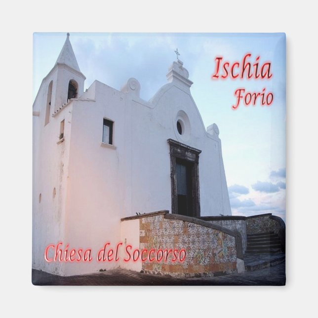 CMP080 ISCHIA, Forio, Campania, Italy, Fridge Magnet (Front)
