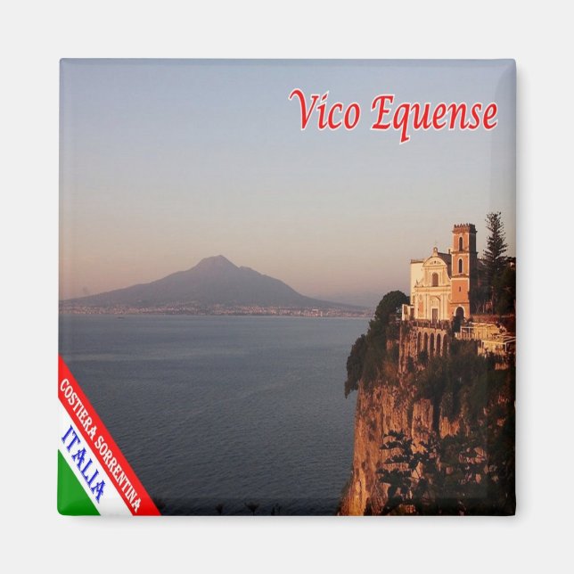 CMP096 AMALFI COAST  Vico Equense, Italy, Fridge Magnet (Front)
