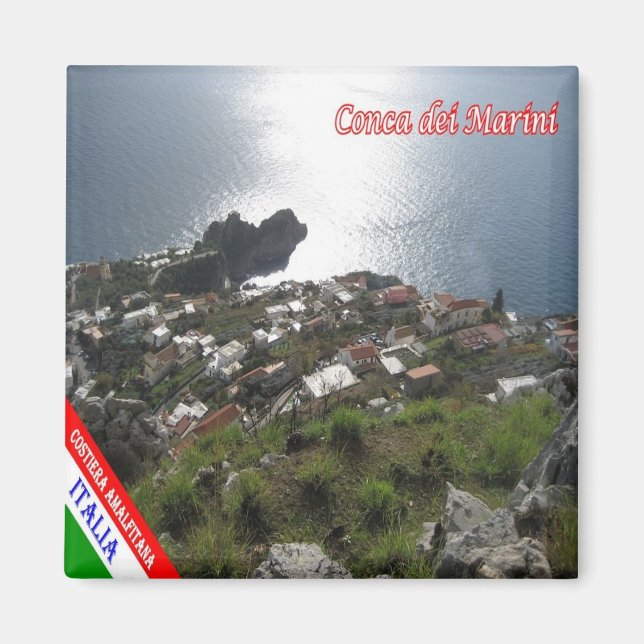 CMP111 AMALFI COAST, Conca dei Marini, Fridge Magnet (Front)