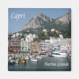 CMP121 CAPRI, Marina Grande Port, Fridge Magnet