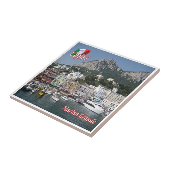 CMP122 CAPRI, Marina Grande Port, Ceramic Tile (Side)