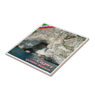 CMP124 CAPRI, The White Grotto, Italy, Ceramic Tile