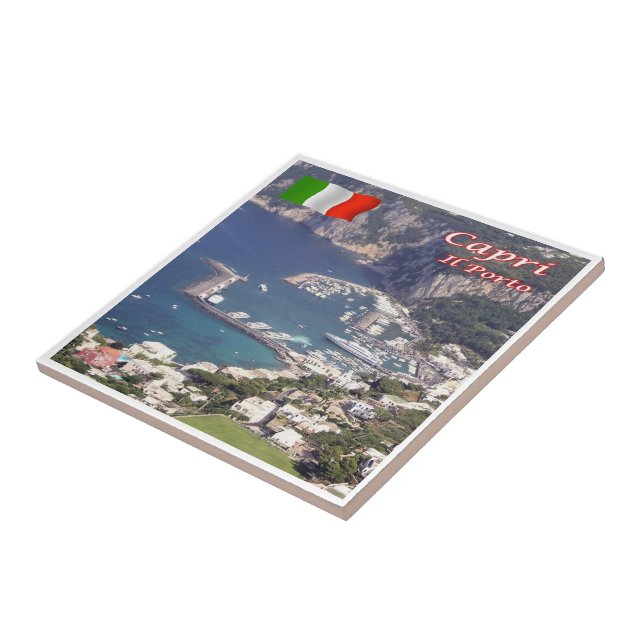 CMP128 CAPRI The Port, Italy, Ceramic Tile (Side)