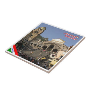 CMP134 AMALFI Duomo Square, Italy, Ceramic Tile
