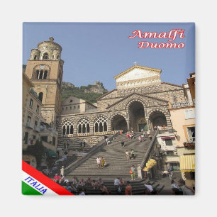 CMP134 AMALFI Duomo Square, Italy, Fridge Magnet