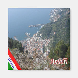 CMP135 AMALFI, Aerial View, Italy, Fridge Magnet