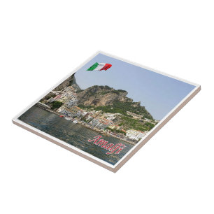 CMP137 AMALFI, Panorama, Italy, Ceramic Tile