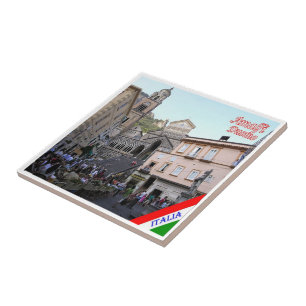 CMP141 AMALFI, Duomo Square, Italy, Ceramic Tile