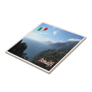 CMP143 AMALFI, Panorama, Italy, Ceramic Tile
