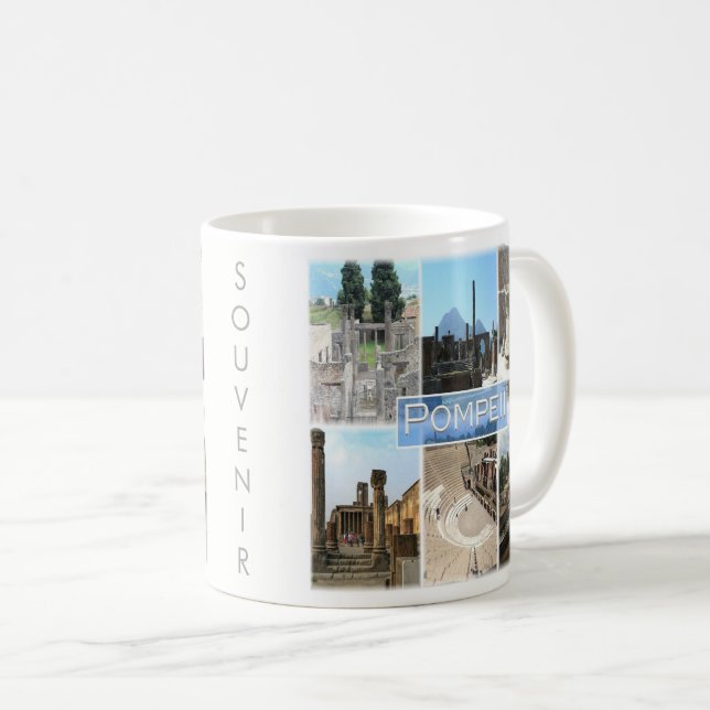 CMP155 POMPEII the ruins, Pompei, Campania, Coffee Mug (Front Right)