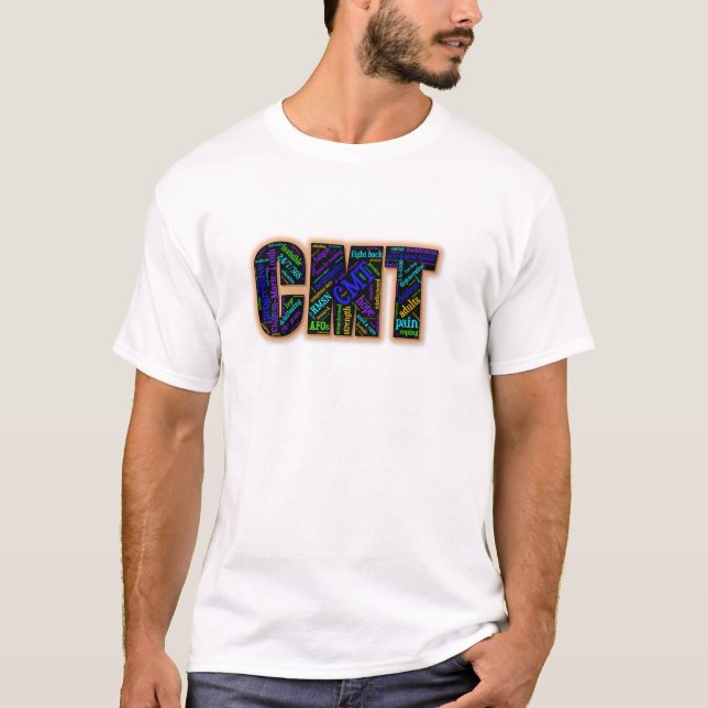 CMT Awareness T-Shirt (Word Cloud) (Front)