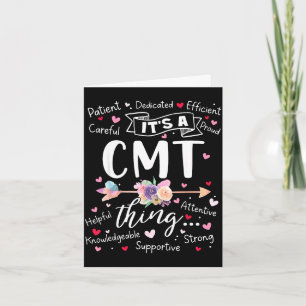 Cmt certified medication technician squad team card