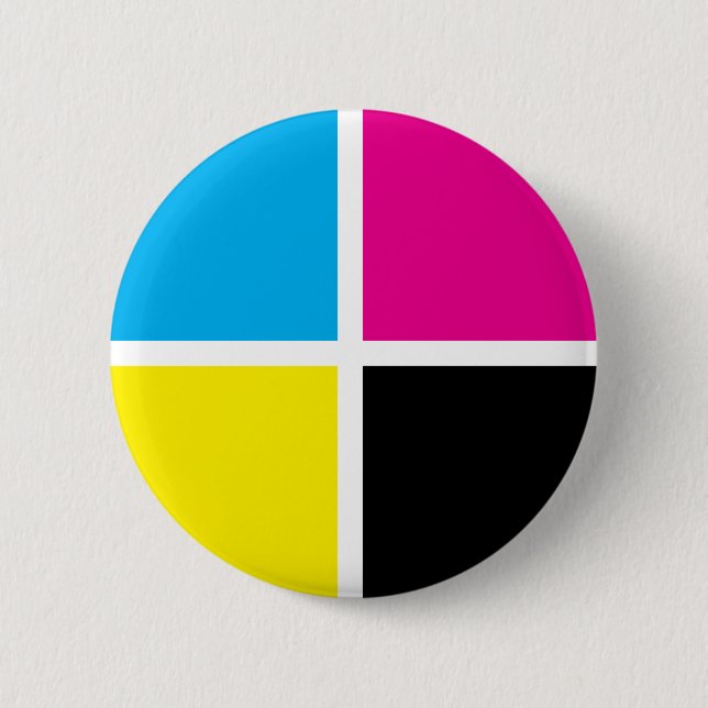 cmyk 6 cm round badge (Front)