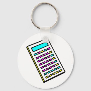 CMYK Calculator Retro Graphic Key Ring