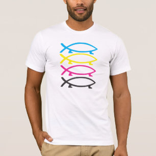 cmyk darwin fishes T-Shirt