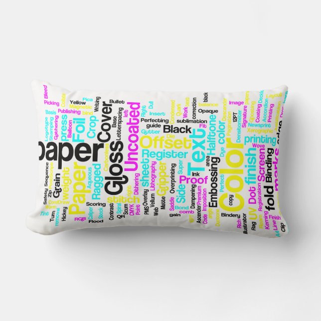 CMYK Designers Pillow (Front)
