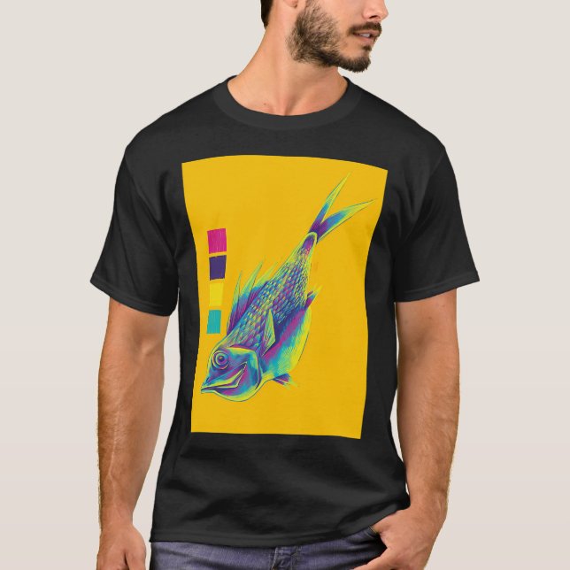CMYK fish T-Shirt (Front)