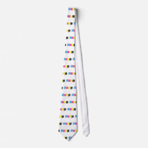 CMYK Graphic Designer Printer Tie