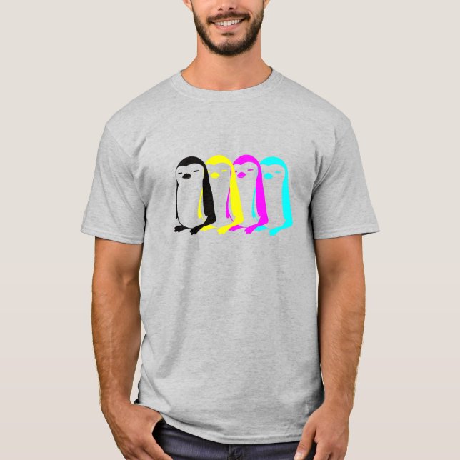 CMYK Penguins T-Shirt (Front)