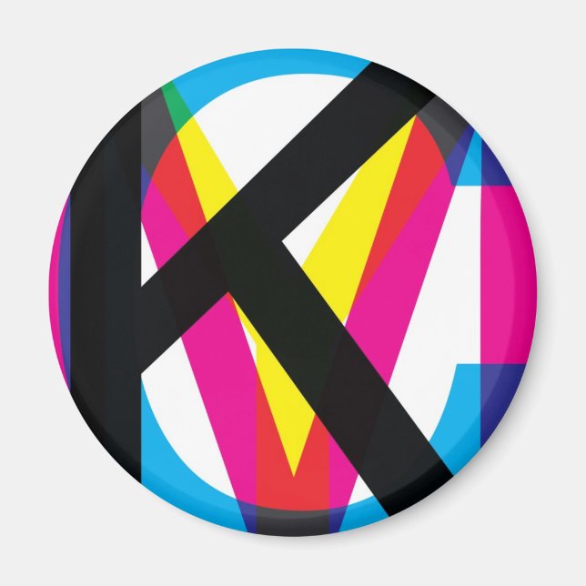 CMYK pile Magnet (Front)