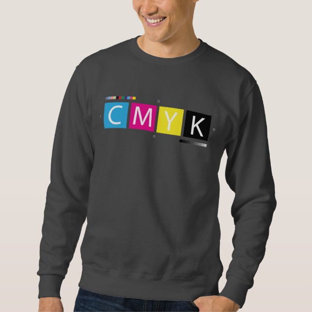 CMYK Pre-Press Colours Sweatshirt (Front)