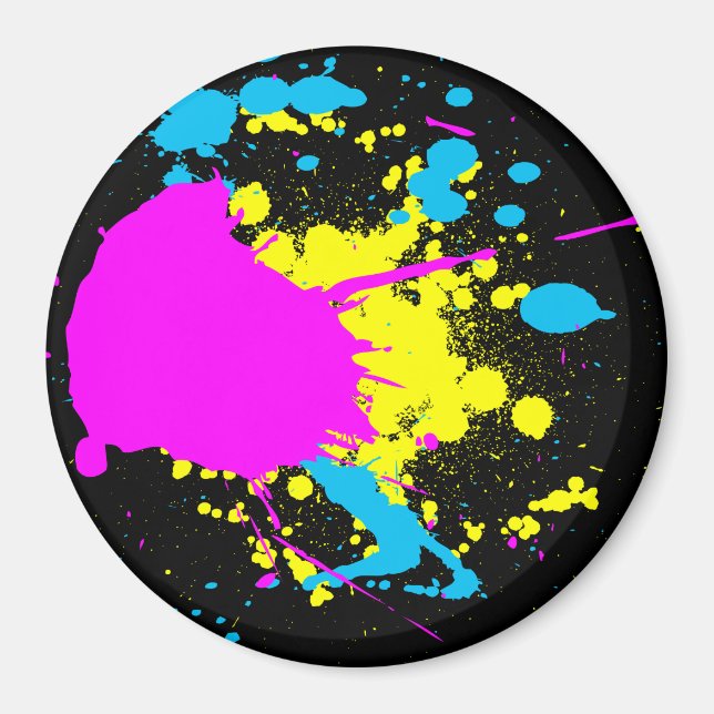 CMYK Splash Magnet (Front)