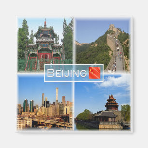 CN Beijing - Niujie Mosque - Great Wall Badaling - Magnet