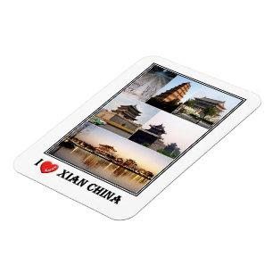 CN China - Xian - I Love Mosaic - Magnet